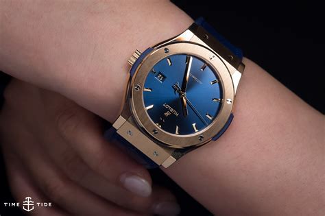 hublot blue fusion gold|Hublot classic fusion king gold.